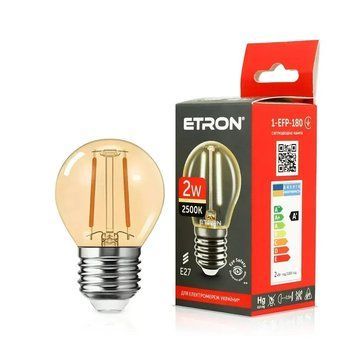 Світлодіодна лампа Etron Gold 1-EFP-180 2Вт E27 2500K золото