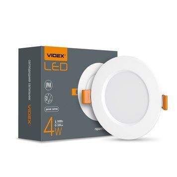 Точковий врізний світильник Videx 26337 Backlight VL-DLBR-045, 4 Вт, 320 лм, 5000K