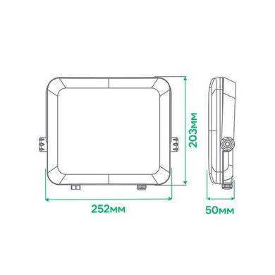 Світлодіодний прожектор Ardero LL-4100ARD PRO 100W 6500К IP65 8081