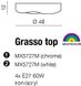 Люстра сучасна стельова Azzardo Grasso Top MX5727M-WH (AZ0554)