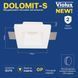 Встроенный гипсовый светильник DOLOMIT-S белый GU10 IP20 Violux 131009