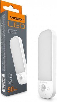 Світильник акумуляторний Videx з датчиком руху 0.8W VL-NL014W-S