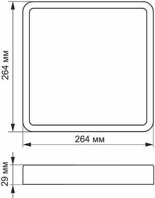 Стельовий світильник Videx 24W 5000K VL-DLSS-245B
