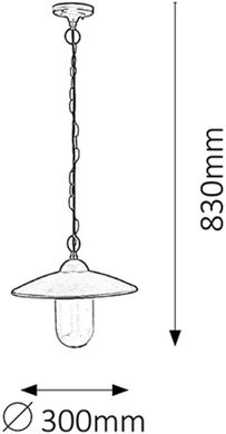 Вуличний підвісний світильник Rabalux 8687 Vigo