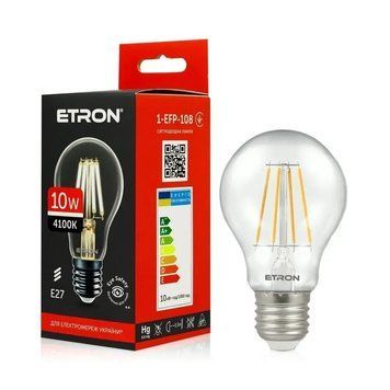 Світлодіодна лампа Etron Filament 1-EFP-108 10Вт E27 4200K