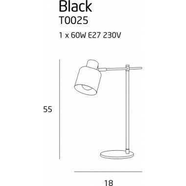Настольная лампа Maxlight T0025 Black