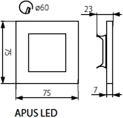 Встраиваемая подсветка Kanlux 23800 Apus LED AC-WW