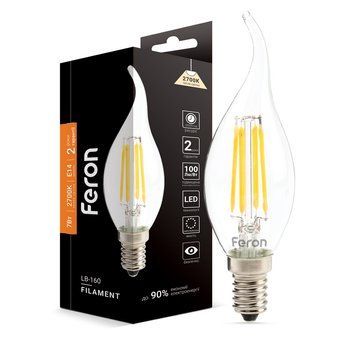 Декоративная лампа Feron 40084 LB-160, CF37 7W 2700K E14, 360&deg;