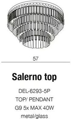 Кришталева люстра Azzardo Salerno DEL-6293-5P Pendant (AZ2107)