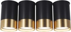 Точковий накладний світильник Pikart BP BLACK/WHITE GOLD 25624-1