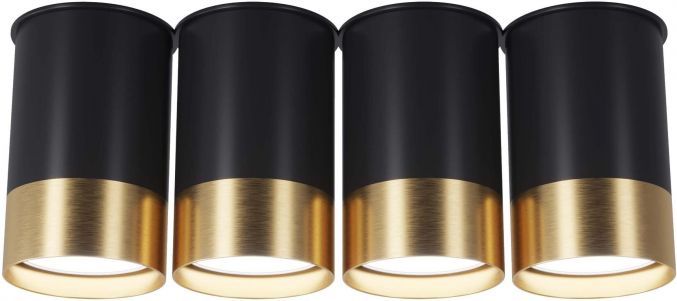 Точечный накладной светильник Pikart BP BLACK/WHITE GOLD 25624-1