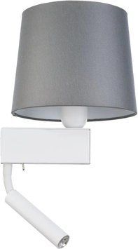 Бра з лампою для читання Nowodvorski 8215 CHILLIN WHITE II GY PL