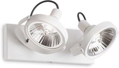 Спот с двумя лампами Ideal lux 200200 Glim PL2 Bianco