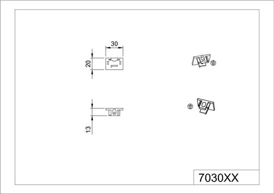 Елемент трекової системи Trio DUOline 703032