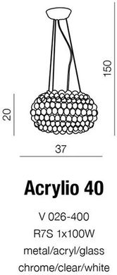 Люстра-підвіс Azzardo Acrylio 40 V026-400 (AZ0057)