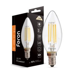 Декоративна лампа Feron 25748 Filament, C37 6W 2700K E14, 300°