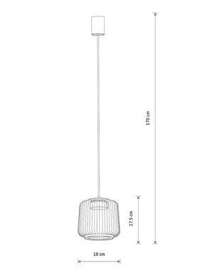 Люстра підвісна Nowodvorski 12218 KENAI GX53 1x15W