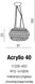 Люстра-подвес Azzardo Acrylio 40 V026-400 (AZ0057)