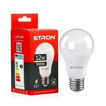 Світлодіодна лампа Etron 1-ELP-005 12Вт E27 3000K