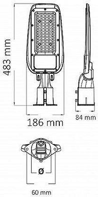 Вуличний LED світильник Horoz FLORIDA 100W 6400K 074-014-0100-020