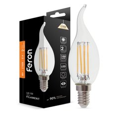 Декоративна лампа Feron 25750 Filament, CF37 6W 2700K E14, 300°