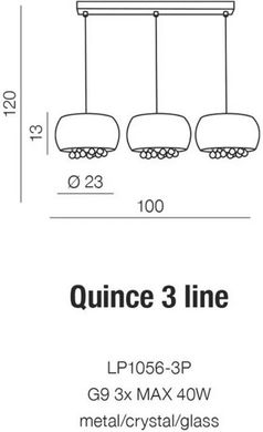Люстра-подвес Azzardo Quince 3 Line LP1056-3P (AZ2455)