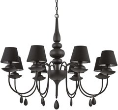 Люстра Ideal lux Blanche SP8 Nero (111896)
