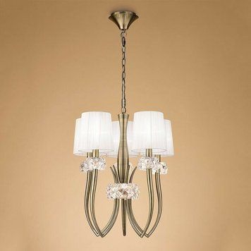 Люстра Mantra 4732 LOEWE ANTIQUE BRASS