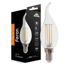 Декоративна лампа Feron 25751 Filament, CF37 6W 4000K E14, 300°