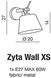 Бра спрямованого світла Azzardo Zyta Wall XS MB2300-XS-GR (AZ2491)