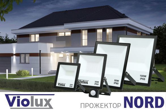 Прожектор LED Violux NORD білий 50W SMD 6000K 4750lm IP65 400112