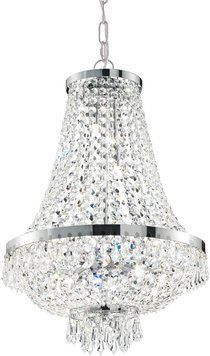 Хрустальная люстра Ideal lux Caesar SP12 Cromo (114279)