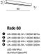 Стельовий світильник Azzardo Rado 60 LIN-4000-60-CH (AZ2079)