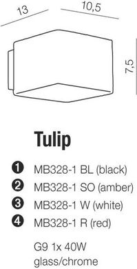 Декоративная подсветка Azzardo Tulip MB328-1-SO (AZ0140)