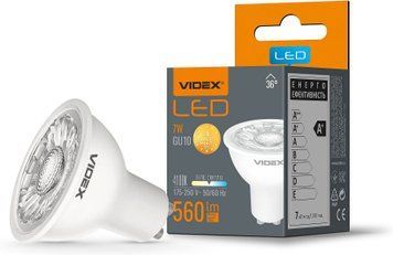 Світлодіодна лампа Videx MR16 7W GU10 4100K VL-MR16eL-07104